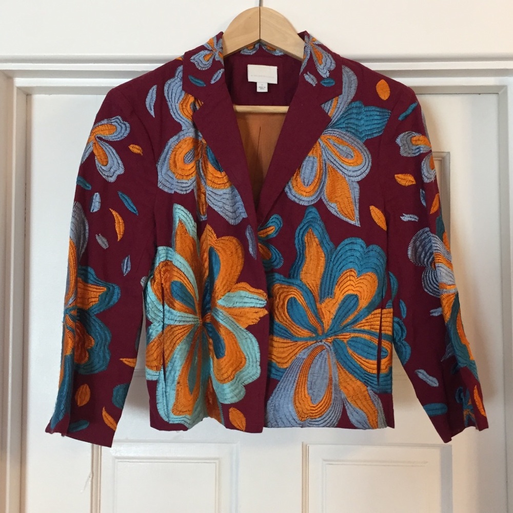 ✨ANTHRO✨Ett:twa Woodstock Embroideried Jacket - Picture 5 of 8